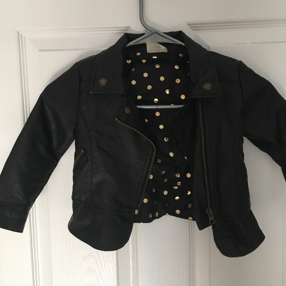 Toddlers leather jacket